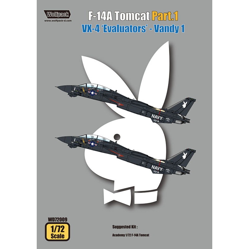 【新製品】WD72009 F-14A トムキャット パート 1- VX-4 Evaluators Vandy 1 (1/72 アカデミー用)