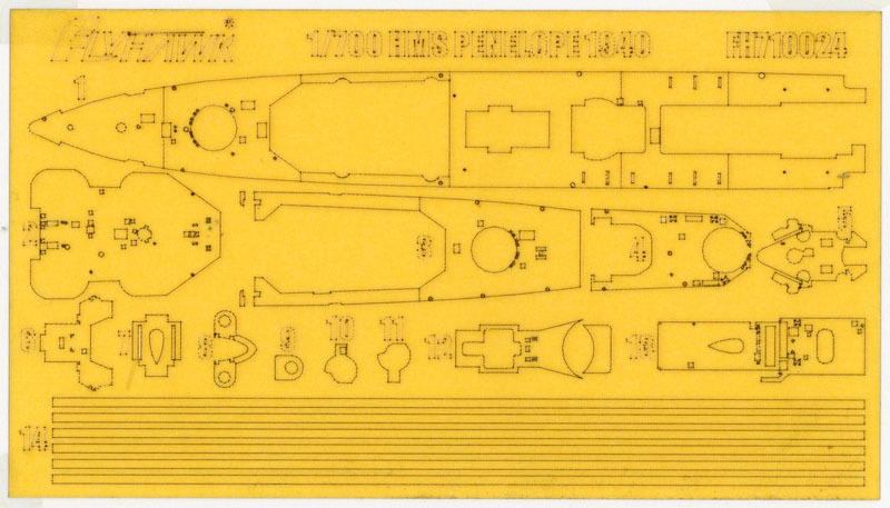 【新製品】710024)軽巡洋艦 ペネロピ用 ペイントマスク