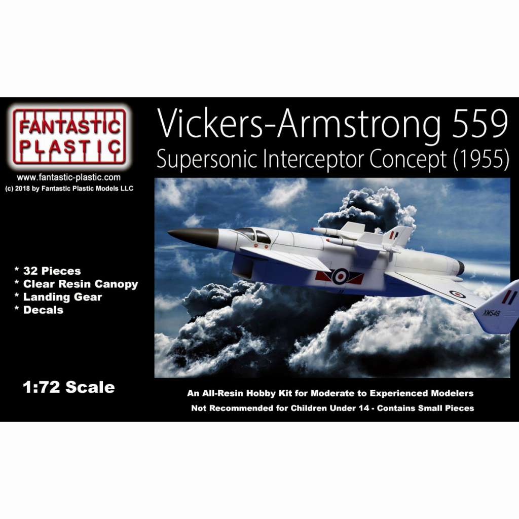 【新製品】イギリス ヴィッカース・アームストロング 559 試作超音速迎撃機 1955年