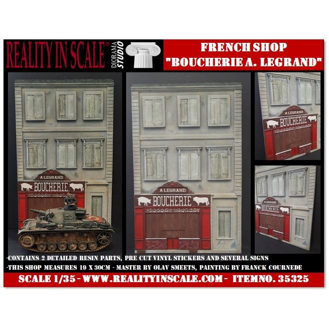 【新製品】35325 1/35 フランスの商業店舗「素晴らしき精肉店」