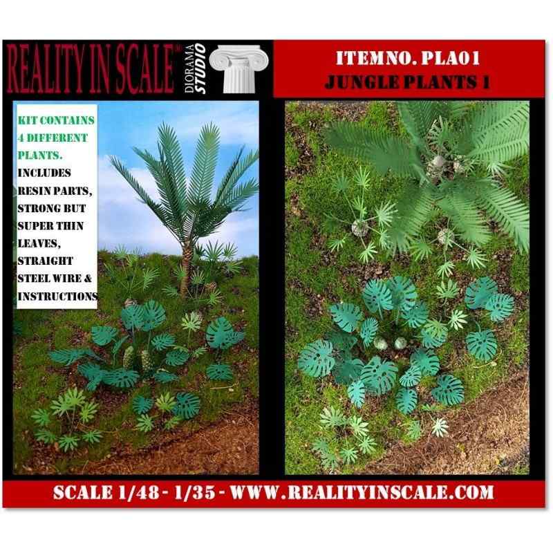 【新製品】PLA01 ジャングルの植物セット その1