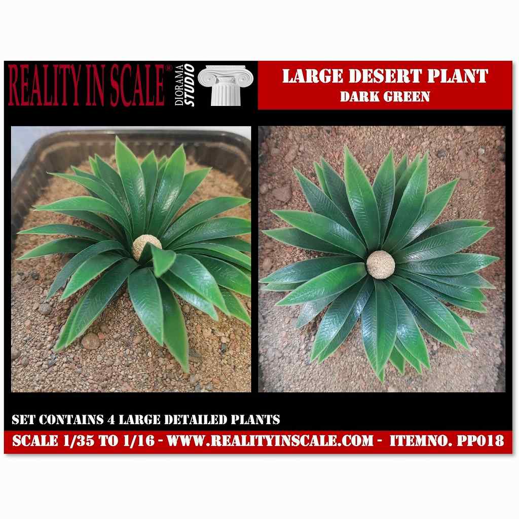 【新製品】PP018 1/16-1/35 砂漠の大型植物 ダークグリーン