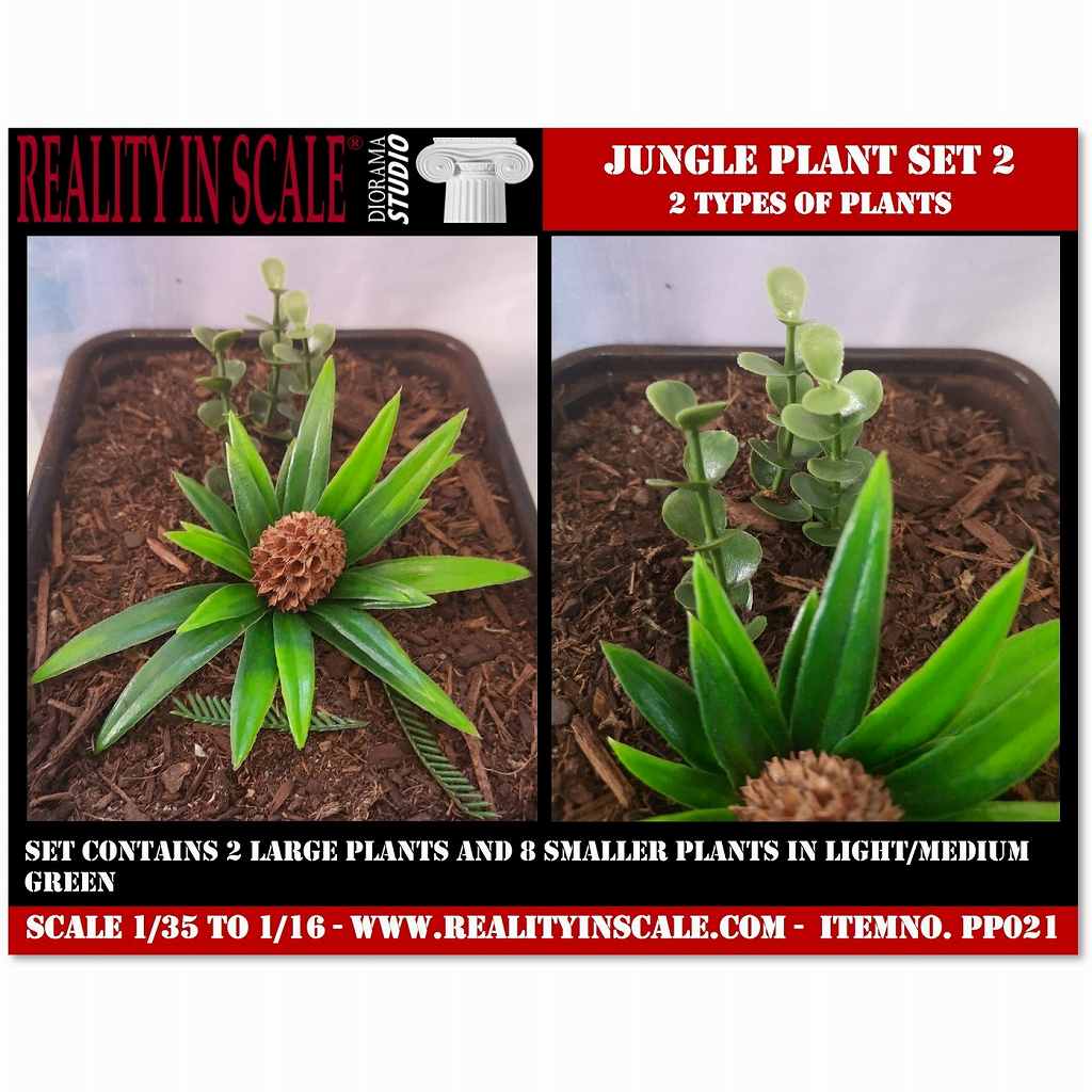 【新製品】PP021 1/16-1/35 ジャングルの植物セット2 植物2種類入