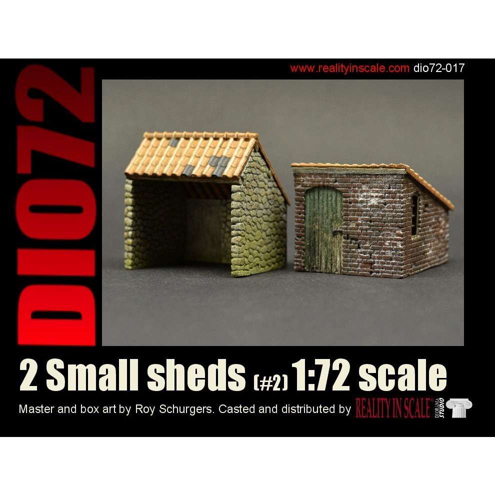 【新製品】72017 1/72 小さな小屋(2個セット)#2