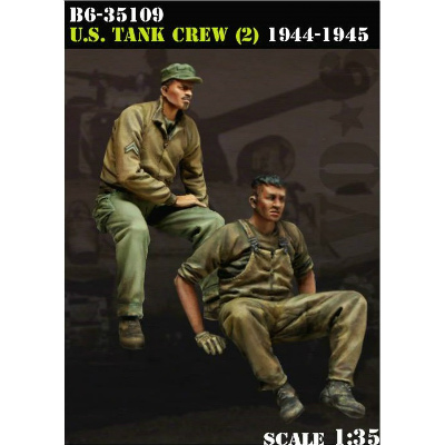 【再入荷】35109 米戦車クルー 1944-45 2体セット イージーエイト搭乗(2)