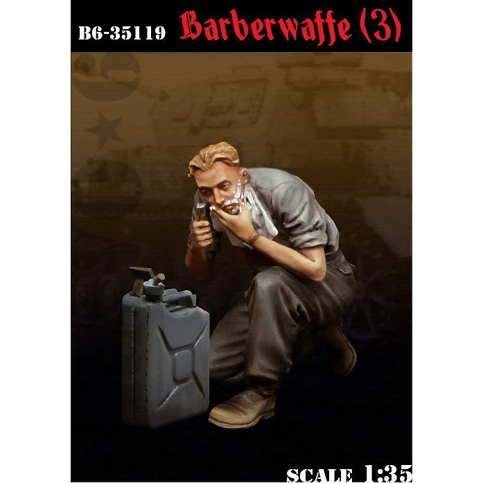 【新製品】35119)WWII 独 戦場の理容(3) 髭を剃る戦車兵