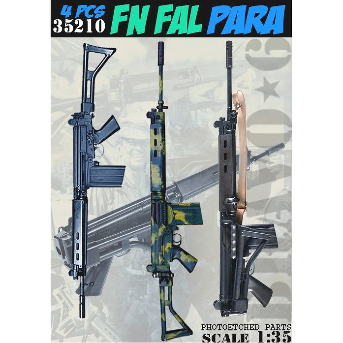 【新製品】35210 1/35 現用 FN FAL PARA自動小銃(4丁入)
