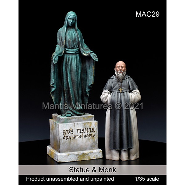 【新製品】MAC29 1/35 祝福されし聖母の像と修道士
