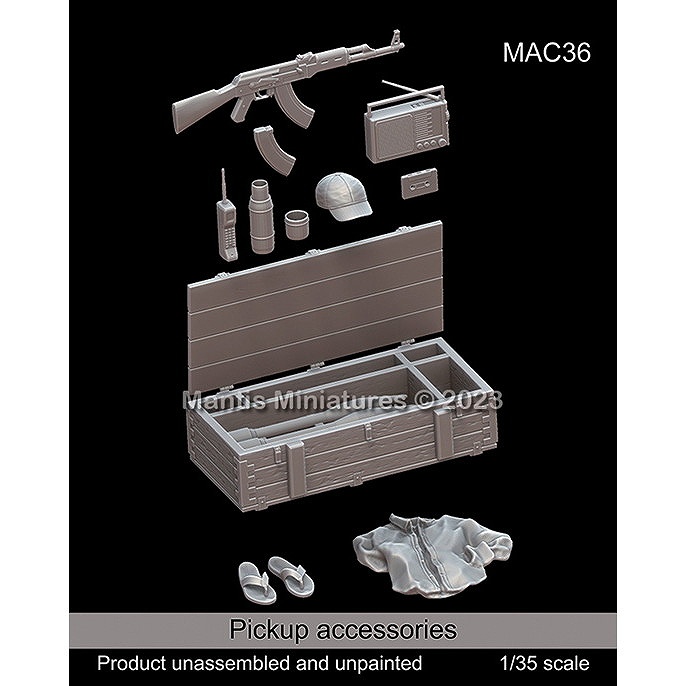 【新製品】MAC36 1/35 現用 ピックアップトラック用車載装備品セット