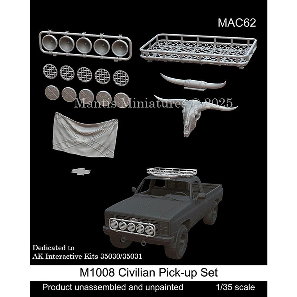 【新製品】MAC62 1/35 現用 アメリカ 民間ピックアップトラック装備品セット(AKインタラクティブ用)