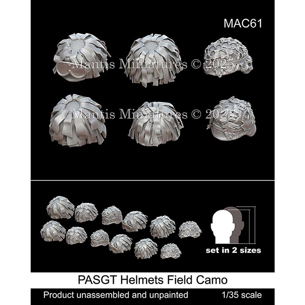 【新製品】MAC61 1/35 現用 アメリカ PASGTヘルメット 野戦カモフラージュカバー付
