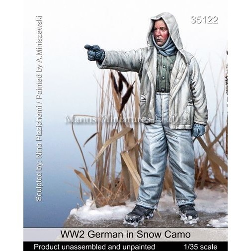 【新製品】35122 WWII 独 ドイツ陸軍 冬季迷彩の防寒服を着た兵士