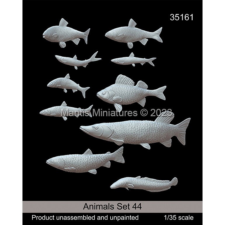 【新製品】35161 1/35 動物セット44 淡水魚
