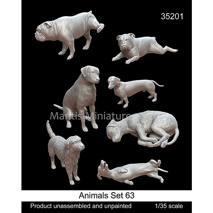 【新製品】35201 1/35 動物セット63 イヌ
