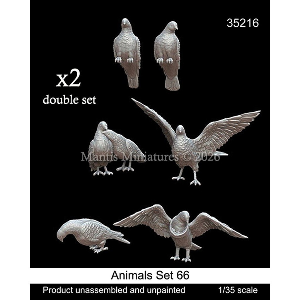 【新製品】35216 1/35 動物セット66 ハト