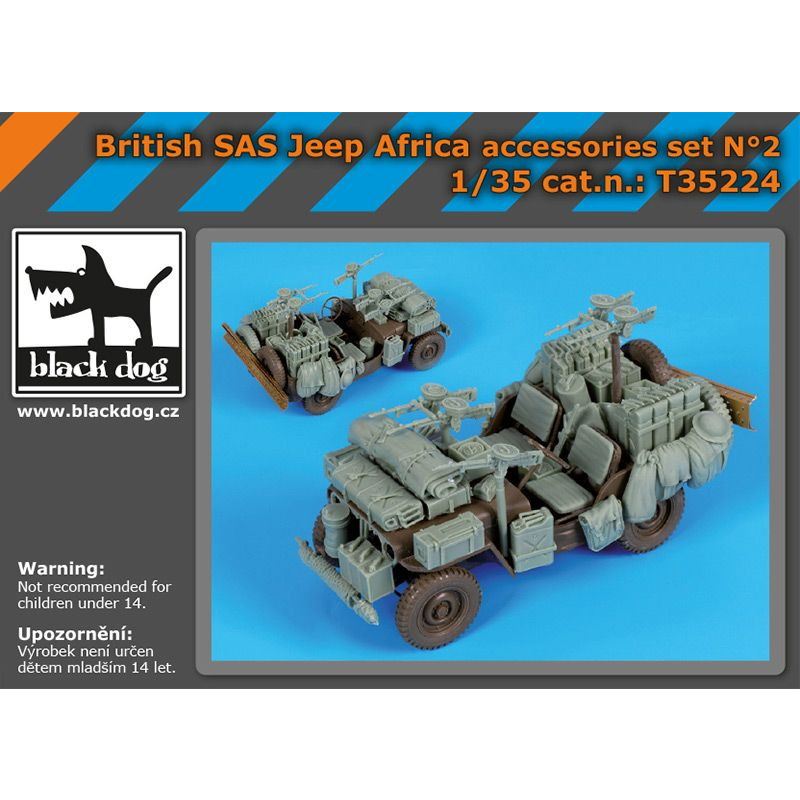 【新製品】T35224 イギリス SAS ジープ 装備品セット