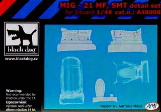 【新製品】[2013454400805] A48008)MiG-21MF/SMT フィッシュベッド ディテールセット