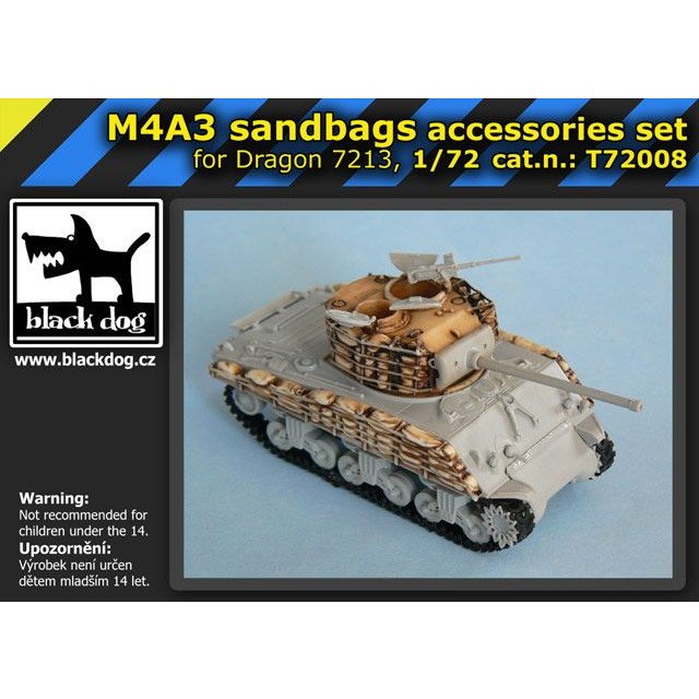 【新製品】T72008 M4A3 シャーマン サンドバッグアクセサリーセット