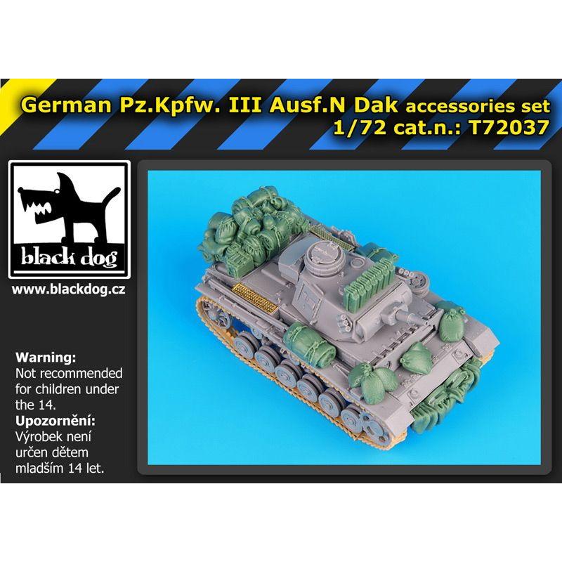 【新製品】T72037 ドイツ III号戦車N型 アフリカ軍団アクセサリーセット