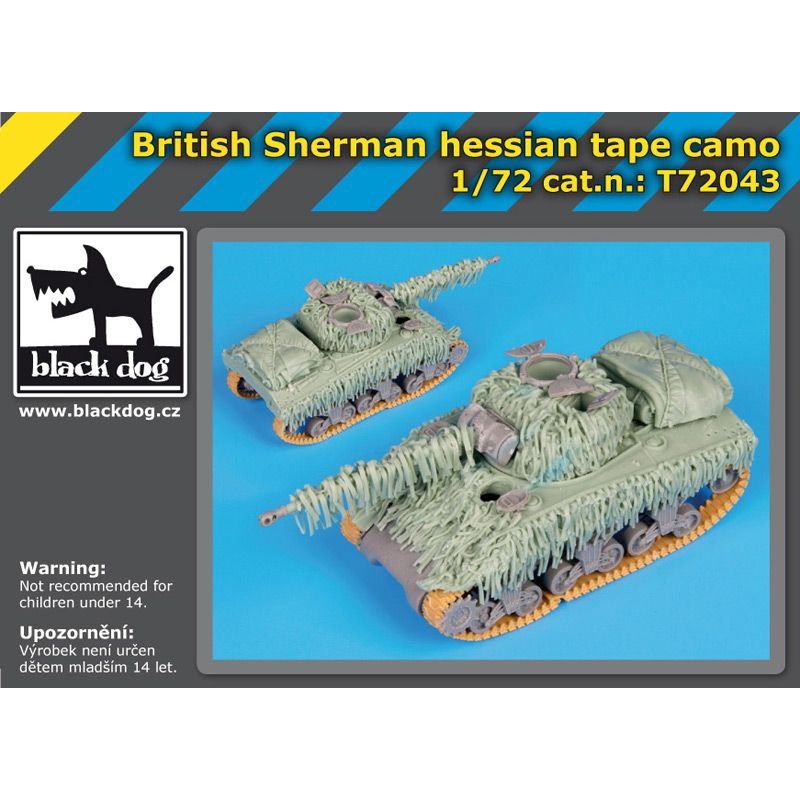 【新製品】T72043 イギリス シャーマン ヘシアンテープ カモフラージュ コンバージョンセット