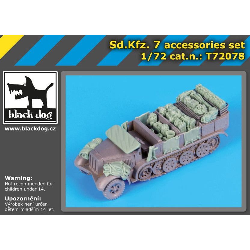 【新製品】T72078 Sd.Kfz.7 8トンハーフトラック アクセサリーセット