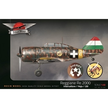 【新製品】32-020 レジアーネ Re.2000 イタリア空軍｢迎撃機｣、ハンガリー空軍｢ヘーヤ｣、スウェーデン空軍 ｢J20｣ デカール付