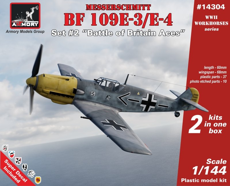 【新製品】14304 メッサーシュミット Bf109E-3/E-4 バトル・オブ・ブリテン・エース