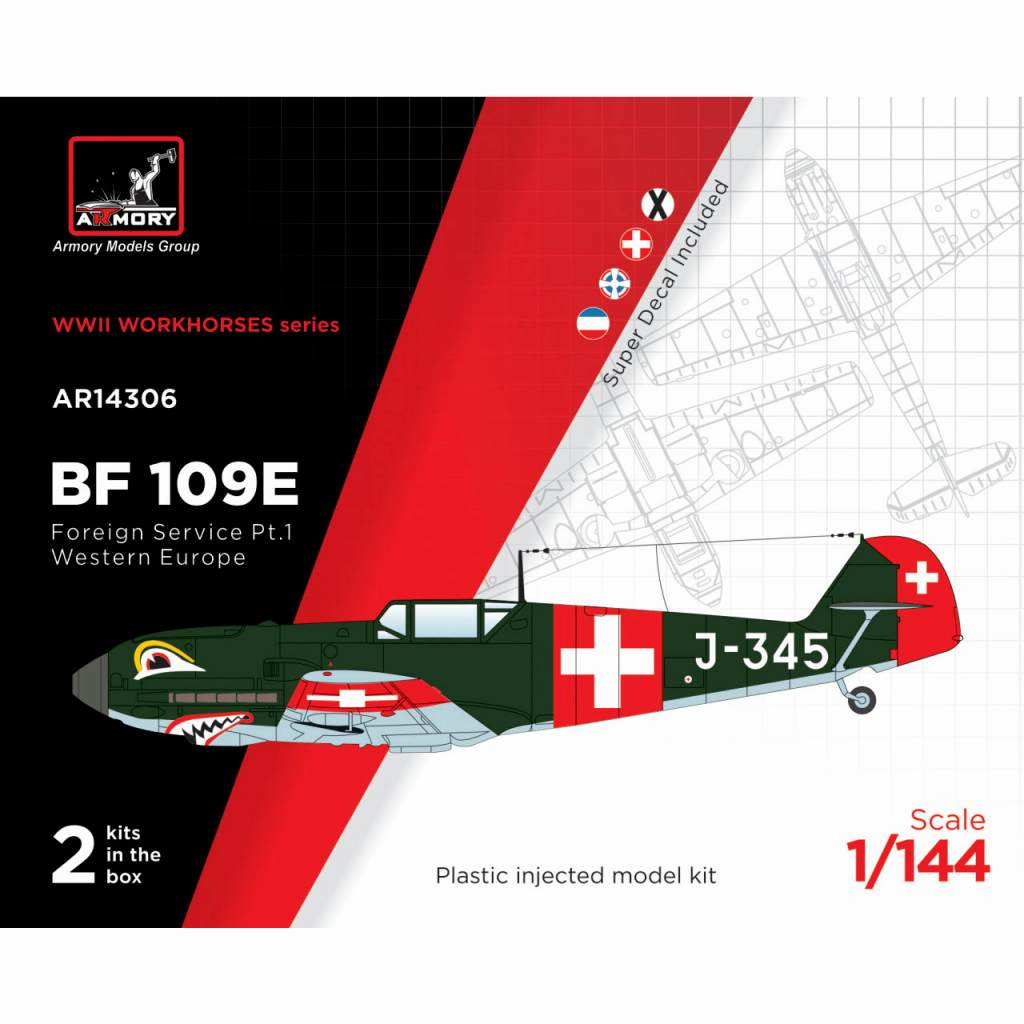 【新製品】14306 メッサーシュミット Bf109E｢海外エースパイロット｣ パート1