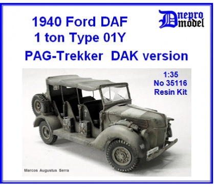 【新製品】35116)ドイツ フォード DAF 1.0t 01Y PAGトレッカー アフリカ軍団 1940年