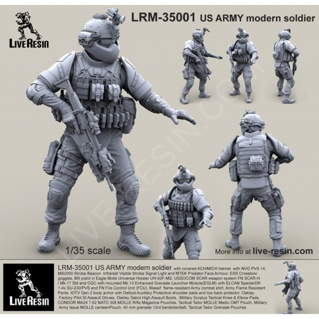 【新製品】[2013623400100] LRM-35001)現用 アメリカ陸軍 歩兵1