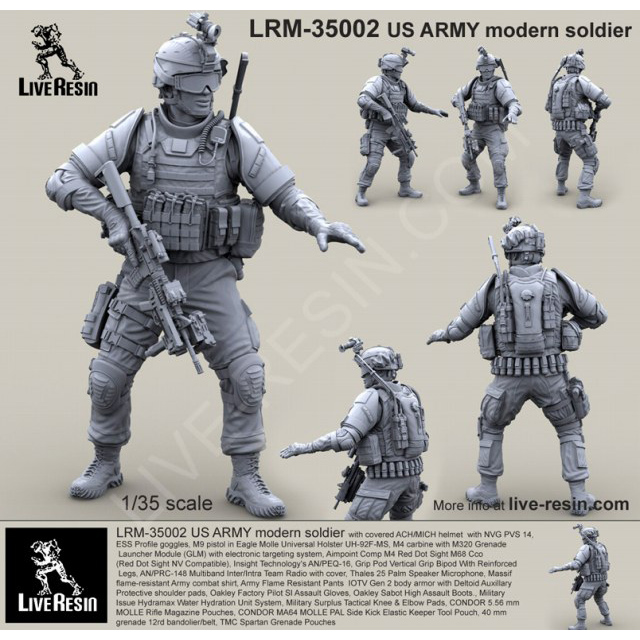 【新製品】[2013623400209] LRM-35002)現用 アメリカ陸軍 歩兵2