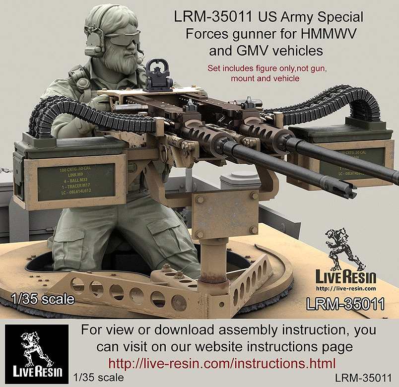【新製品】LRM-35011)現用アメリカ陸軍 スペシャルフォースガンナー ヘルメット無し