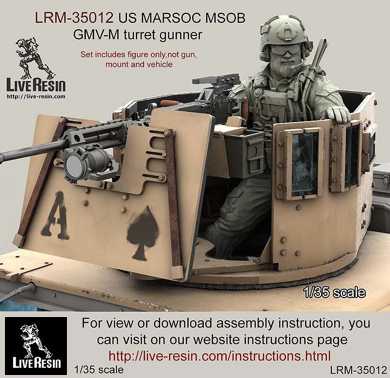 【新製品】LRM-35012)現用アメリカ海兵隊特殊部隊 MARSOC GMV-Mターレットガンナー ACHヘルメット着用