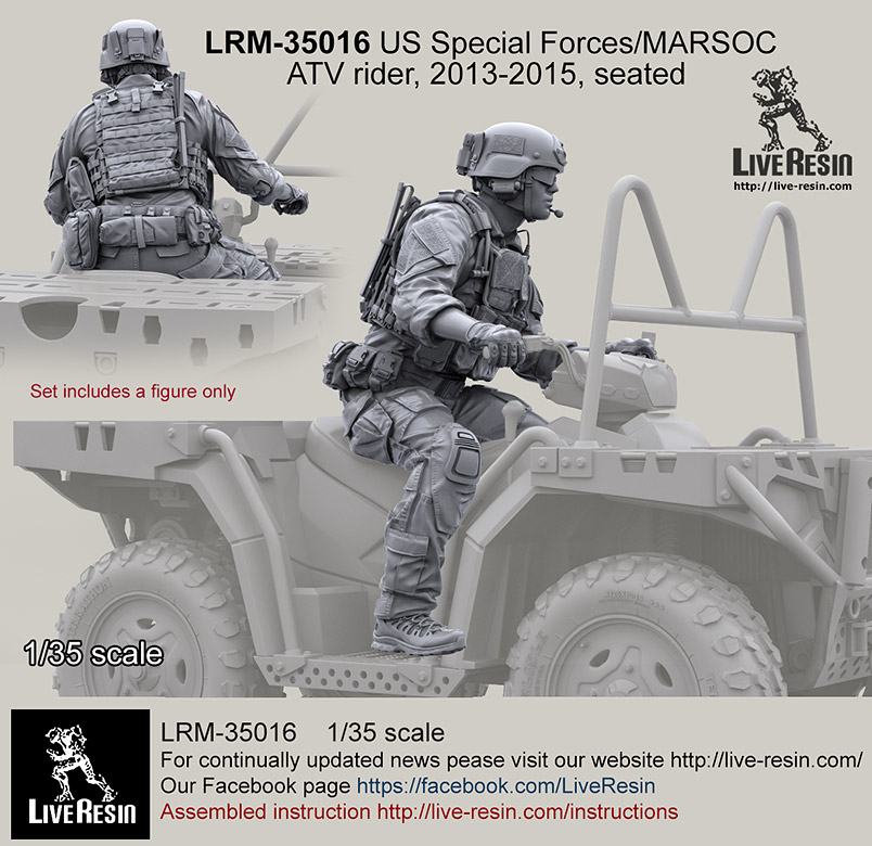 【新製品】LRM-35016 現用アメリカ陸軍 特殊部隊 MARSOC ATVライダー 2013-2015 着座