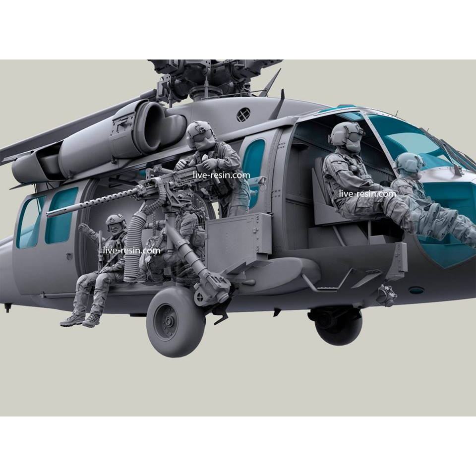 【再入荷】LRM-35024X 現用アメリカ空軍 HH-60G ペイブホーク クルー 7体セット