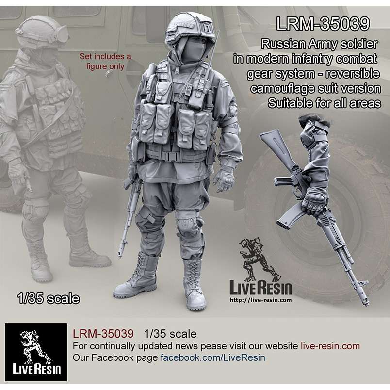 【新製品】LRM-35039 現用 ロシア陸軍歩兵 コンバットギアシステムセット1 リバーシブルカモフラージュバージョン