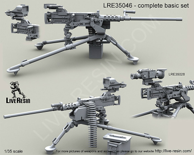 【新製品】[2013623504600] LRE-35046)M2 Browning .50 Caliber Machine Gun on M3 tripod with MK93 Heavy Machine Gun Mounting System