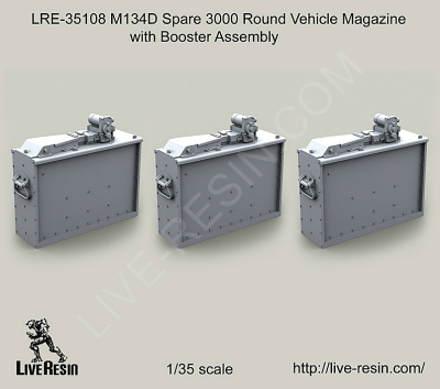 【新製品】[2013623510809] LRE-35108)M134D Spare 3000 Round Vehicle Magazine with Booster Assembly and belts