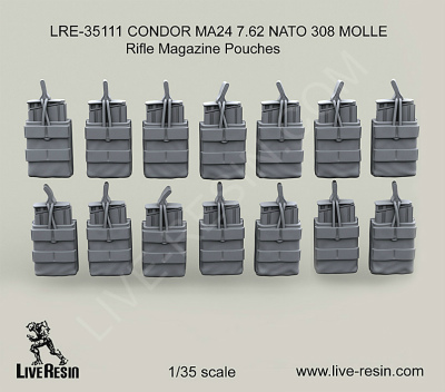 【新製品】[2013623511103] LRE-35111)CONDOR MA24 7.62 NATO 308 MOLLE Rifle Magazine Pouches