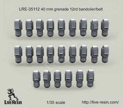 【新製品】[2013623511202] LRE-35112)40 mm grenade 12rd bandolier/belt