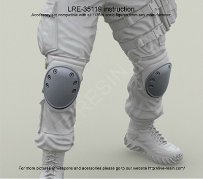 【新製品】[2013623511905] LRE-35119)US Army Military Surplus Tactical Knee Pads set