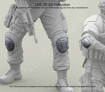 【新製品】[2013623512001] LRE-35120)US Army Military Surplus Tactical Knee & Elbow Pads set