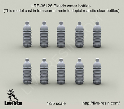 【新製品】[2013623512605] LRE-35126)Plastic water bottles (this model is made by transparent resin)