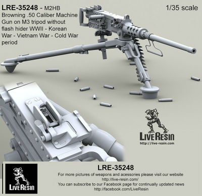 【新製品】LRE-35248)M2HB Browning .50 Caliber Machine Gun on on M3 tripod WWII - Korean War - Vietnam War - Cold War period