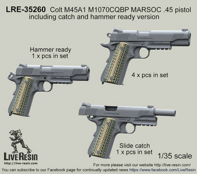 【新製品】LRE-35260)M1911 empty holsters and spare mags set
