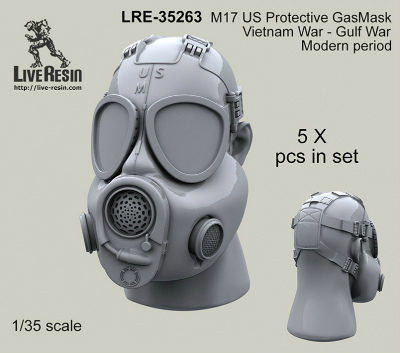 【新製品】LRE-35263)M17 US Protective GasMask Vietnam War - Gulf War - Modern periods
