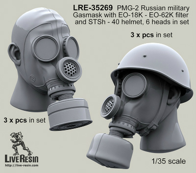 【新製品】LRE-35269)PMG-2 Russian military Gasmask with EO-18K - EO-62K filter