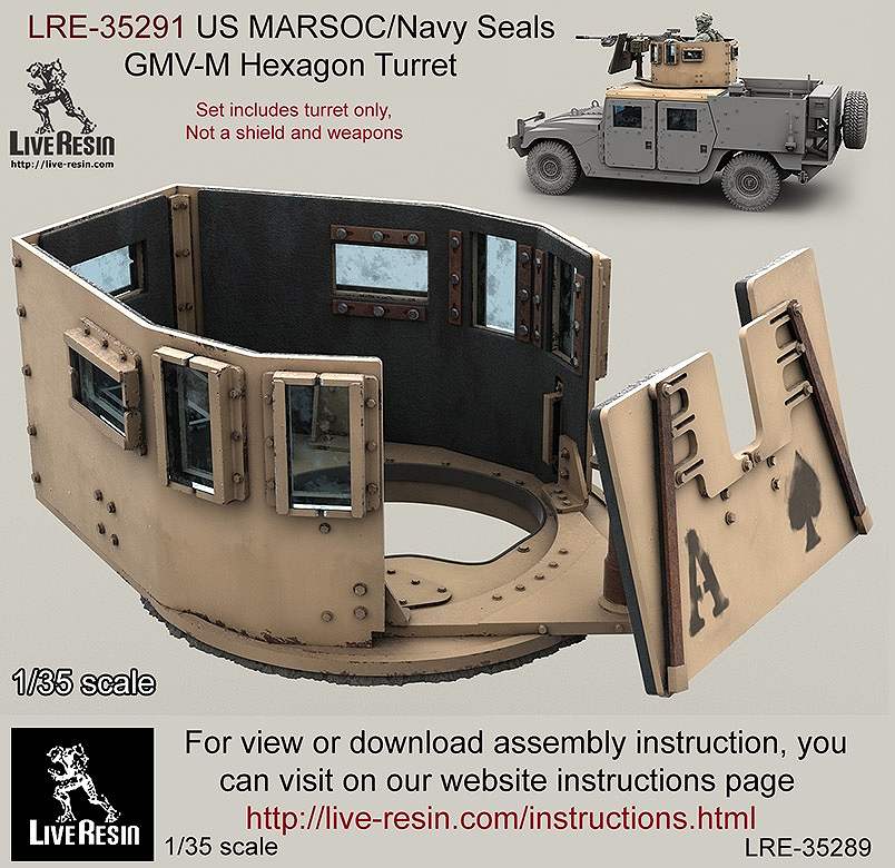 【新製品】LRE-35291)US MARSOC/Navy Seals GMV-M Six Grain Turret