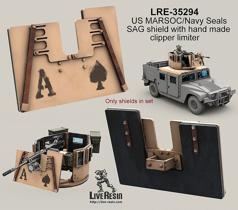 【新製品】LRE-35294)US MARSOC/Navy Seals SAG shield with hand made clipper limiter