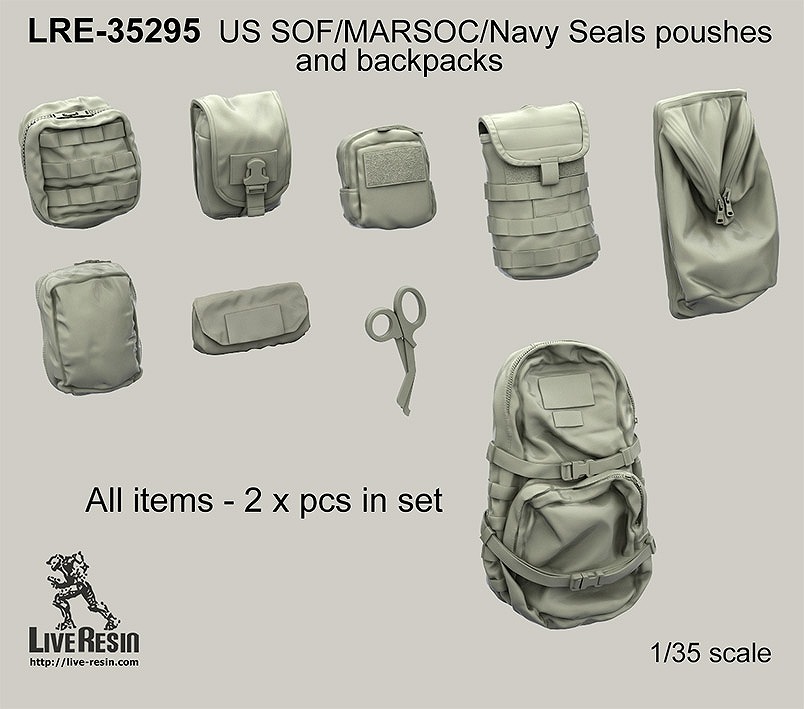 【新製品】LRE-35295)US SOF/MARSOC/Navy Seals poushes and backpacks